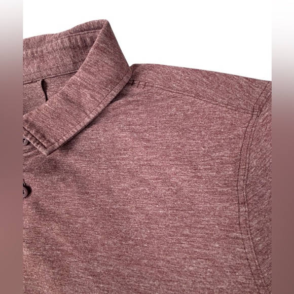 Lululemon | Evolution Polo | Smoky Heathered Red | Medium | Like New! - Picture 3 of 5